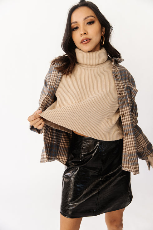 Glow Up Sweater // Tan